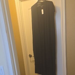 Lane Bryant Black Open Front Duster Cardigan